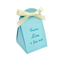 Pochette à dragées iris ciel 50g