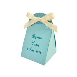 Pochette à dragées iris ciel 50g