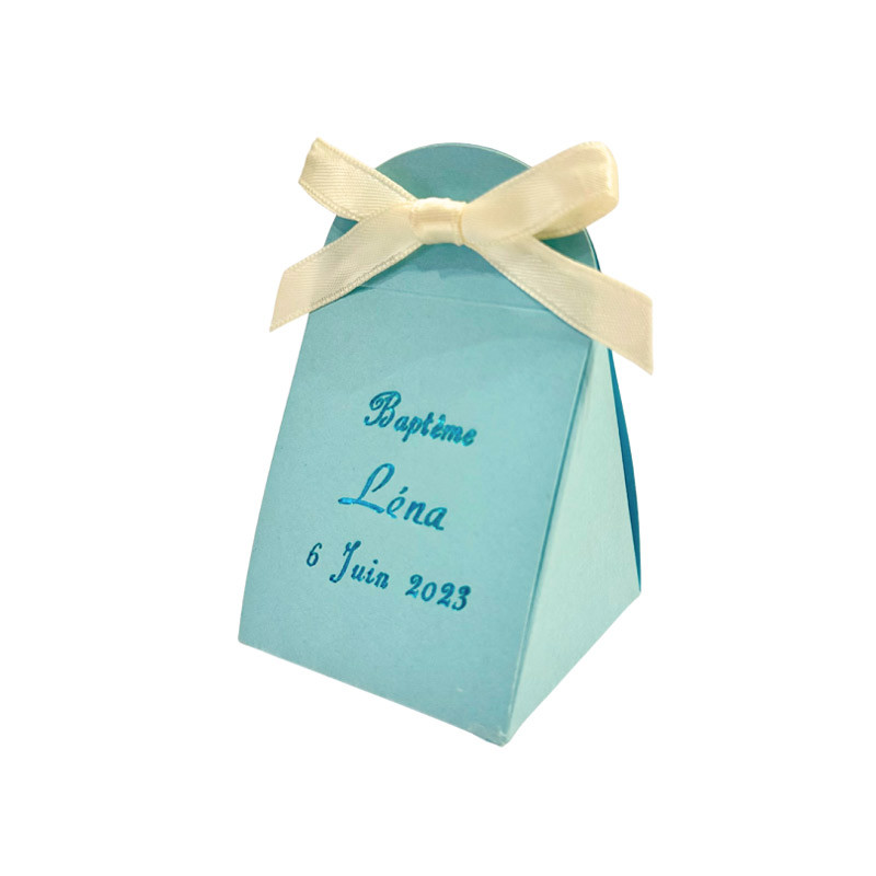 Pochette à dragées iris ciel 50g
