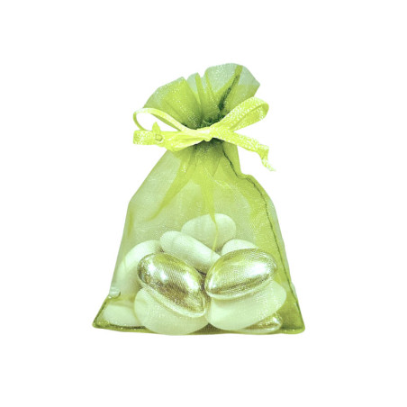 Sachets organdi vert clair