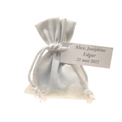 Lot 4 sac coton blanc 30g