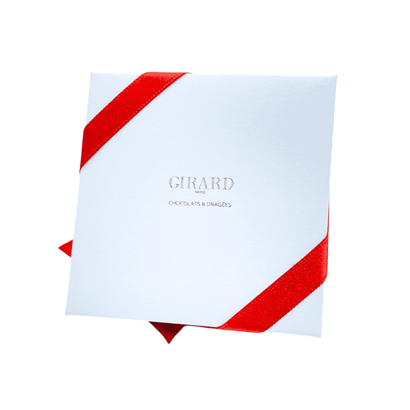 Mini-boîte blanche 40g "motif ancre rouge"